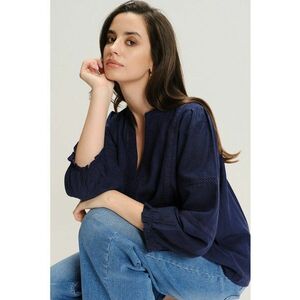 Bluza-tunica lejera - Bleumarin imagine