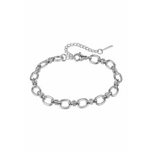 Bratara din otel inoxidabil cu model din lant - Argintiu imagine
