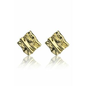 Cercei placati cu aur de 18K Jessica - Argintiu imagine