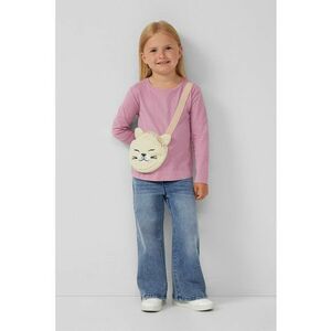 Bluza cu etui cu fermoar in forma de pisica - Roz prafuit imagine