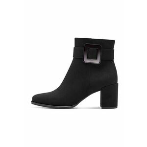 Botine cu toc si fermoar - Negru imagine