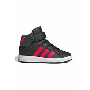 Pantofi sport mid-high din piele ecologica Grand Court - Rosu/Negru imagine