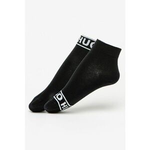 Set de sosete scurte cu logo - 2 perechi - Negru imagine