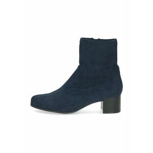 Botine cu toc - Bleumarin imagine