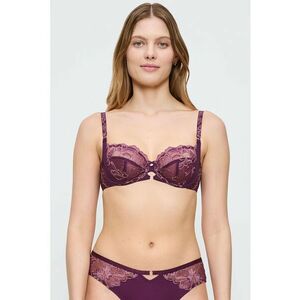 Sutien din dantela si amestec de lyocell - Violet imagine
