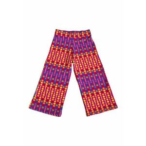 Pantaloni drepti cu model - Multicolor imagine