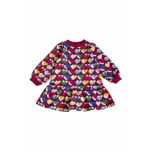 Rochie cu imprimeu si maneci lungi - Multicolor imagine