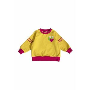Bluza de trening din amestec de bumbac cu design grafic - Galben sofran imagine