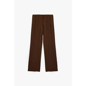 Pantaloni cu cordon in talie - Maro inchis imagine