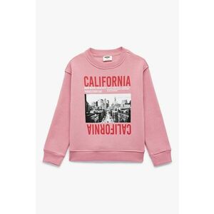 Bluza de trening regular fit cu imprimeu foto - Roz imagine