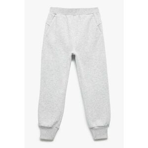 Pantaloni de trening cu model uni si buzunare laterale - Albastru pal imagine