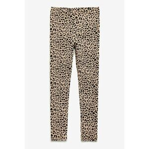 Colanti cu animal print - Negru/Bej imagine