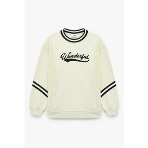 Bluza de trening regular-fit cu design text - Alb fildes imagine