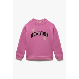 Bluza de trening regular-fit cu design text - Roz fandango imagine