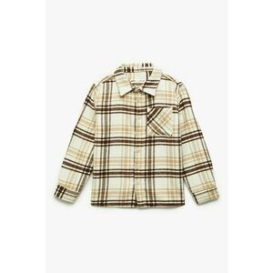 Camasa regular-fit cu model in carouri - Maro/Bej deschis imagine