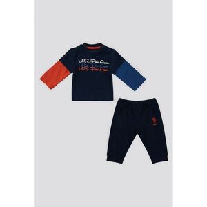 Set de pantaloni de trening si bluza de trening - 2 piese - Rosu/Bleumarin imagine
