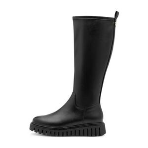 Cizme mid-calf de piele ecologica - Negru imagine