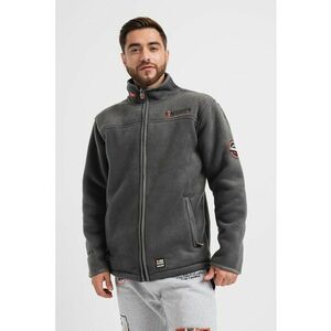 Jacheta din fleece cu fermoar Ubolt - Gri inchis imagine