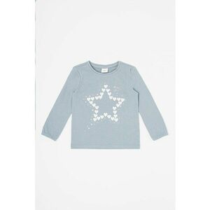 Bluza lejera de bumbac - Albastru prafuit imagine