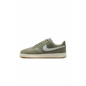 Pantofi sport Court Vision Low cu garnituri din piele - Verde sparanghel imagine