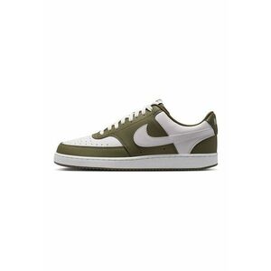 Pantofi sport Court Vision de piele ecologica - Alb/Verde masliniu imagine