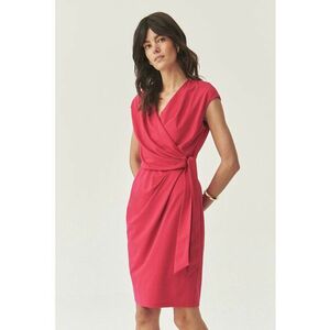 Rochie cu model petrecut - fara maneci - Rosu imagine