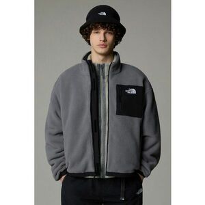 Jacheta reversibila din material fleece pentru drumetii Yumiori - Negru/Gri inchis imagine