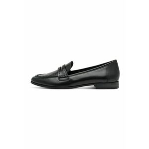 Pantofi loafer de piele cu nituri metalice - Negru imagine