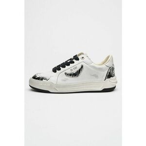 Pantofi sport din piele cu aspect uzat - Alb murdar imagine