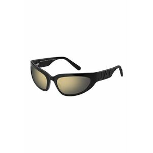 Ochelari de soare wrap cu logo in relief - Negru imagine