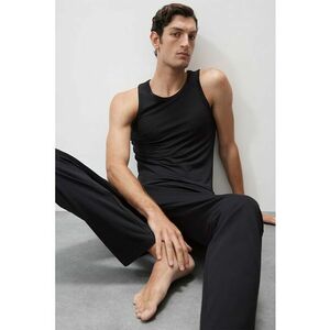 Top de pijama din amestec de modal - Negru imagine