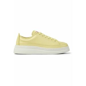 Pantofi sport low-cut de piele Twins 50297 - Galben deschis imagine