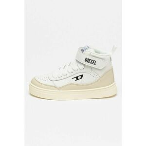 Pantofi sport mid-cut din piele Tracker-D - Alb/Grej imagine