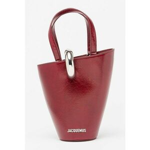 Geanta bucket mica cu model asimetric Bambola - Visiniu imagine