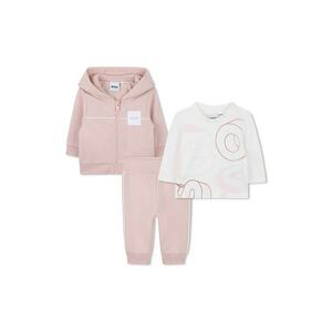 Set de imbracaminte cu fermoar - 3 Piese - Alb murdar/Roz pal imagine