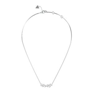 Colier cu zirconia - Alb/Argintiu imagine