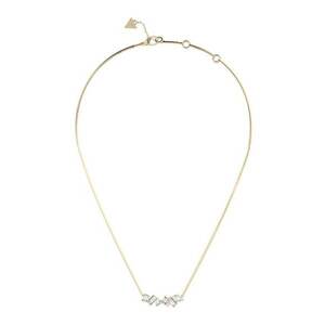 Colier cu zirconia - Alb/Auriu imagine