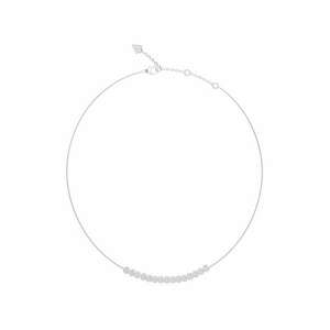 Colier cu cristale inima - Argintiu imagine