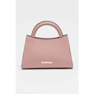 Geanta crossbody din piele - Roz deschis imagine