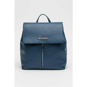Rucsac din piele cu buzunar exterior - Bleumarin imagine