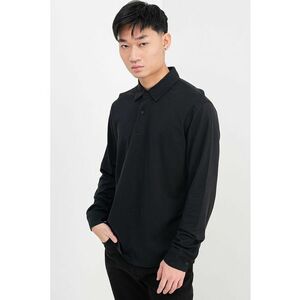 Bluza polo regular fit - Negru imagine