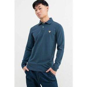 Bluza polo slim fit - Albastru petrol/Albastru imagine