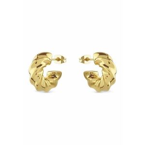 Cercei din otel inoxidabil cu aspect texturat - Auriu imagine