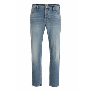 Blugi conici cu aspect decolorat - Albastru pastel imagine