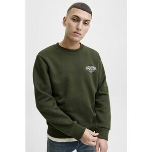 Bluza de trening regular-fit cu decolteu la baza gatului Makoto - Verde inchis imagine