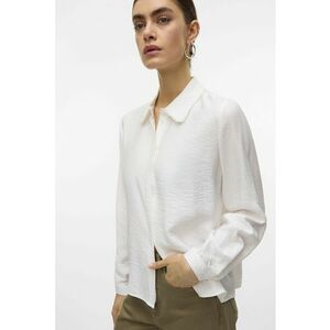 Bluza cu decolteu in V - Alb imagine