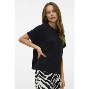 Tricou relaxed fit cu model uni - Negru imagine
