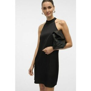 Rochie mini cu decolteu halter - Negru imagine