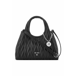 Geanta matasata cu bareta ajustabila de umar - Negru imagine