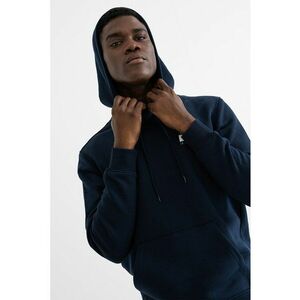 Hanorac regular-fit cu imprimeu logo - Bleumarin imagine